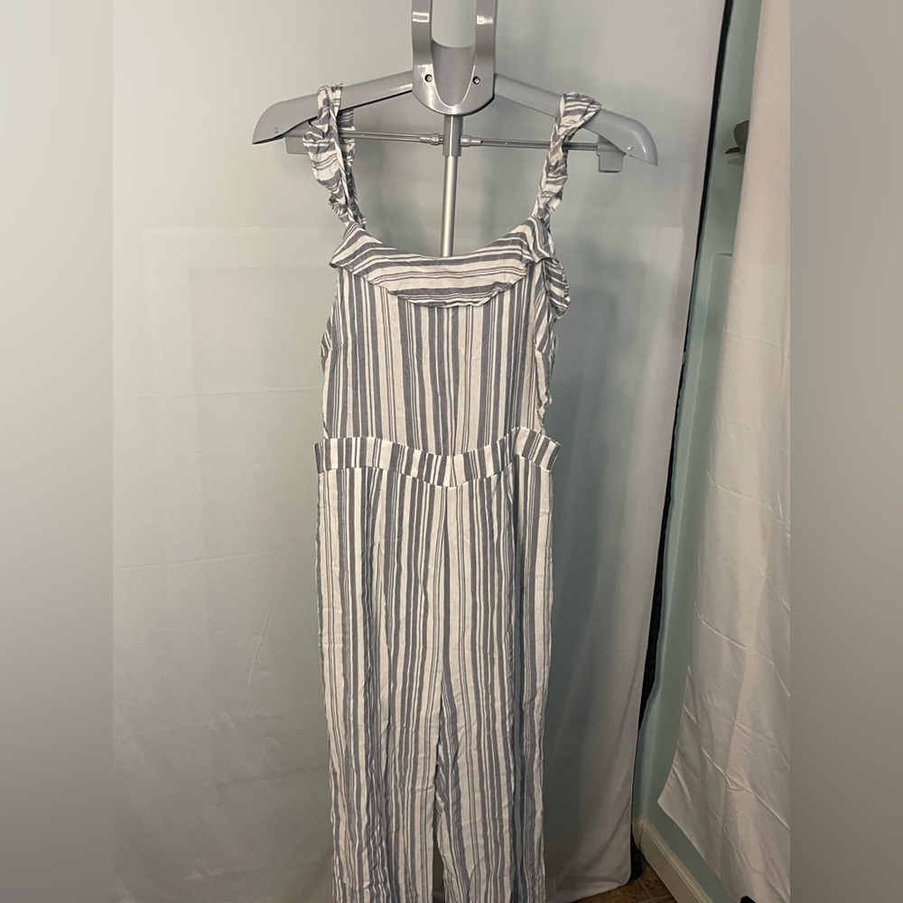 Altard‎ State Jumpsuit Size Large blue stripes - Picture 2 of 10